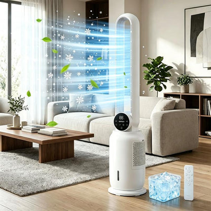 Bladeless cooling tower fan
