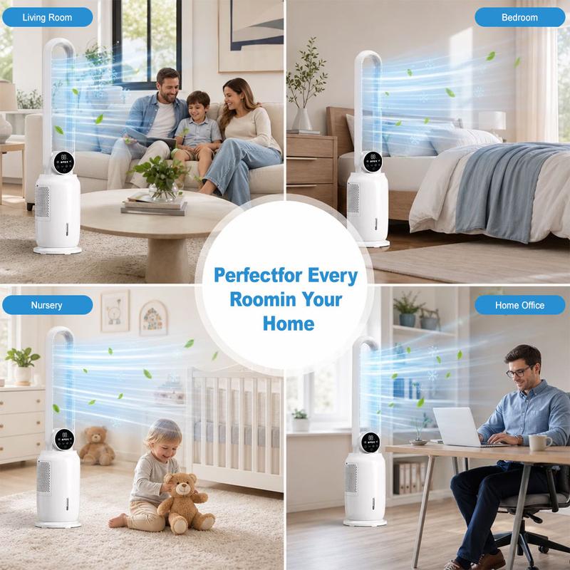 Bladeless cooling tower fan